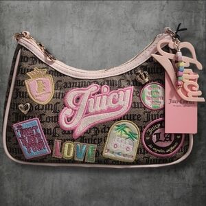 💗 Juicy Couture Patch Logo Shoulder Bag